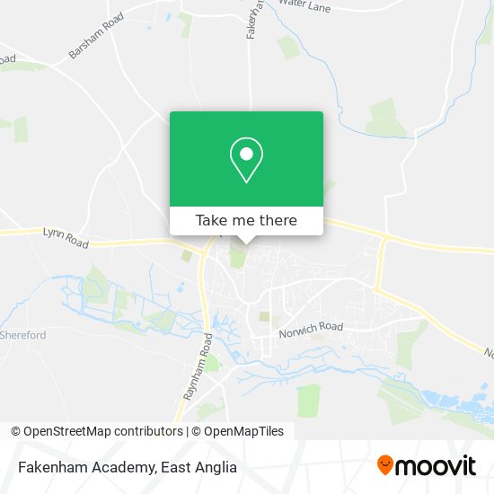 Fakenham Academy map