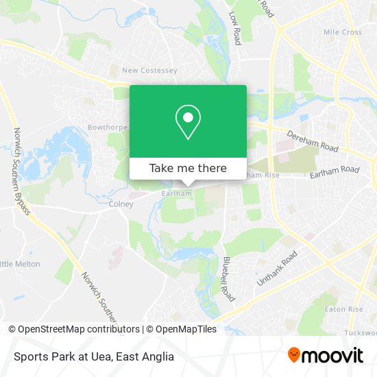 Sports Park at Uea map