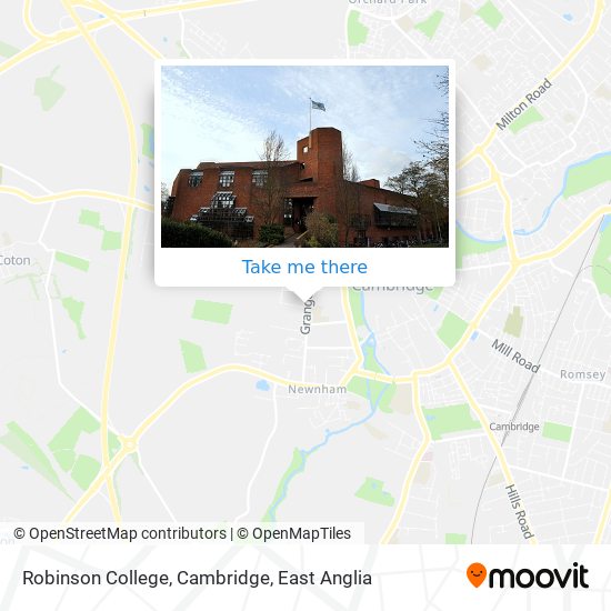 Robinson College, Cambridge map