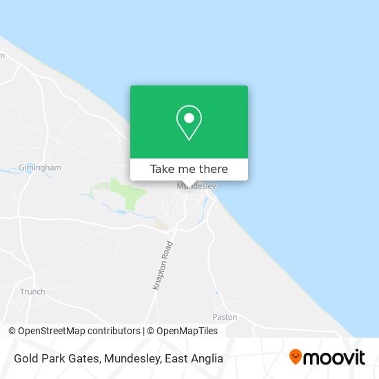 Gold Park Gates, Mundesley map