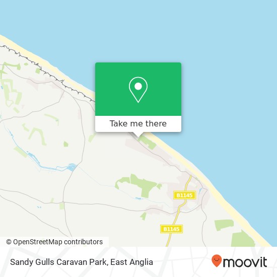 Sandy Gulls Caravan Park map