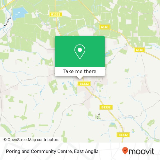Poringland Community Centre map