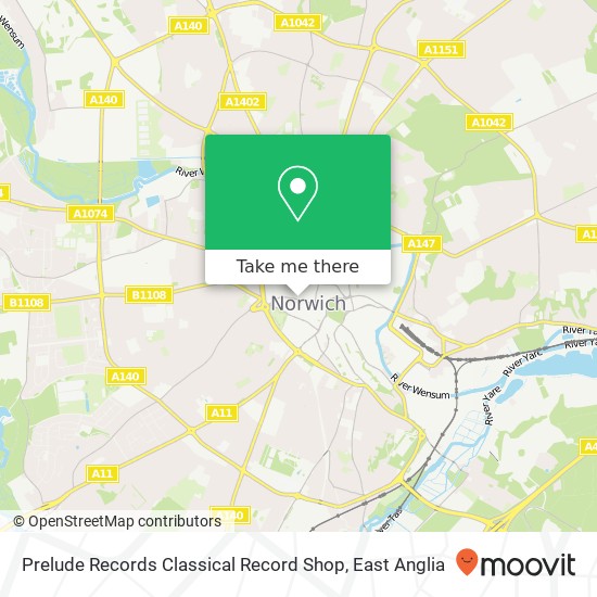 Prelude Records Classical Record Shop, 25 St Giles Street Norwich Norwich NR2 1 map