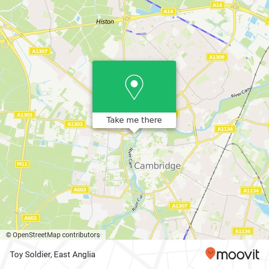 Toy Soldier, 16 Magdalene Street Cambridge Cambridge CB3 0AF map