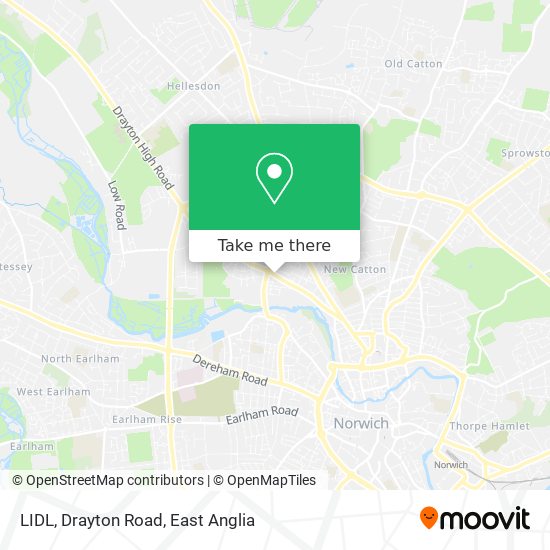 LIDL, Drayton Road map