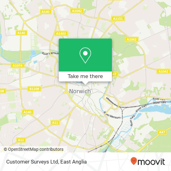 Customer Surveys Ltd, 37 St Andrews Street Norwich Norwich NR2 4TP map