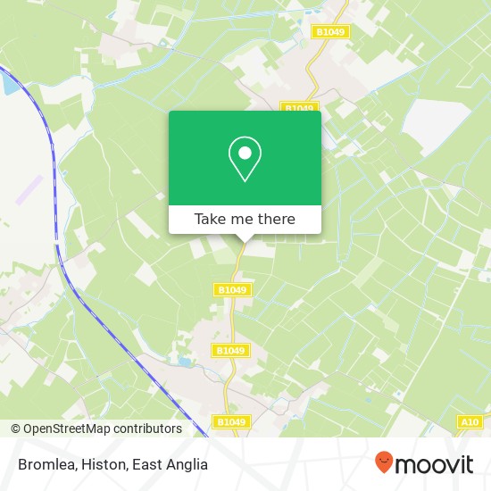 Bromlea, Histon map