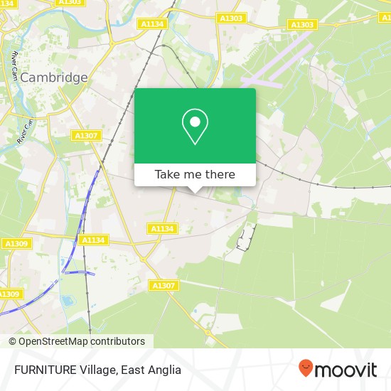 FURNITURE Village, Cherry Hinton Road Cambridge Cambridge CB1 8 map
