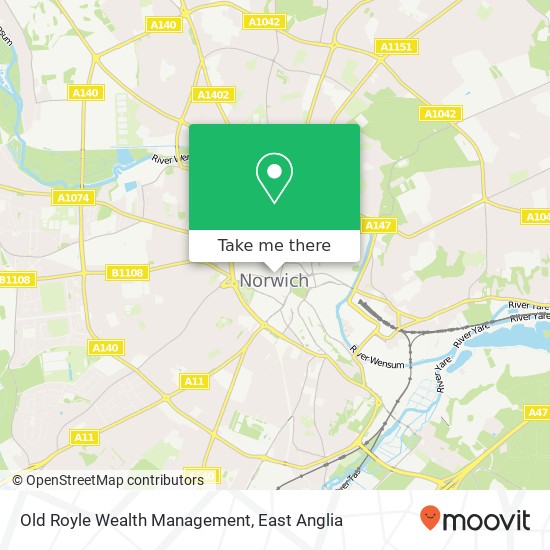 Old Royle Wealth Management, Guildhall Hill Norwich Norwich NR2 1 map