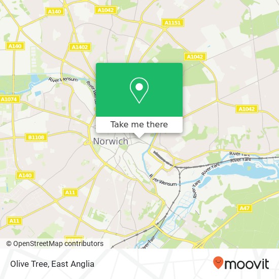 Olive Tree, 61 Prince of Wales Road Norwich Norwich NR1 1 map