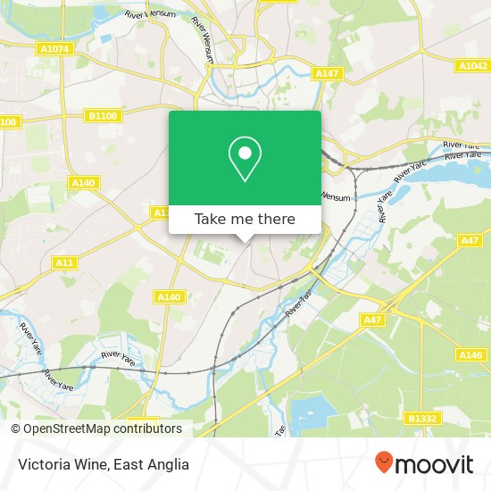 Victoria Wine, 5 St Johns Close Norwich Norwich NR1 2AD map