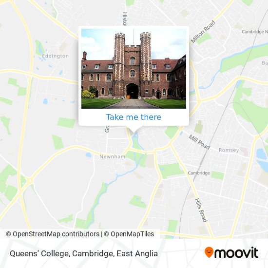 Queens' College, Cambridge map