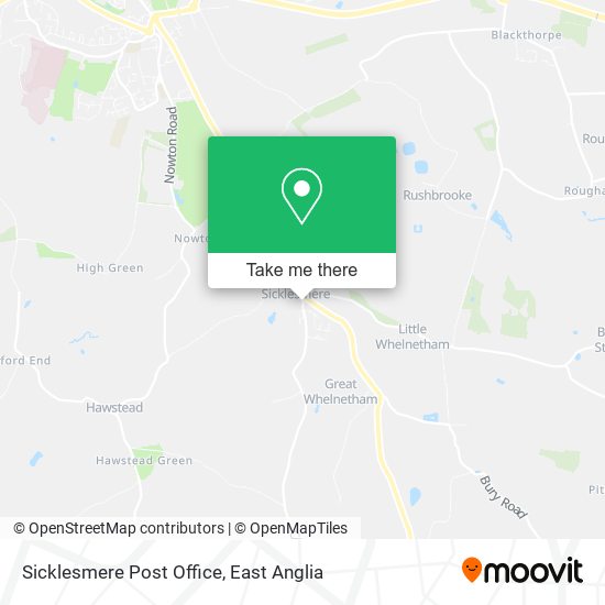 Sicklesmere Post Office map