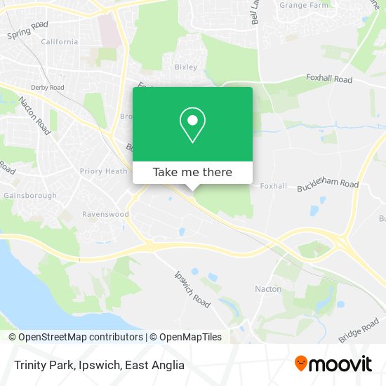 Trinity Park, Ipswich map
