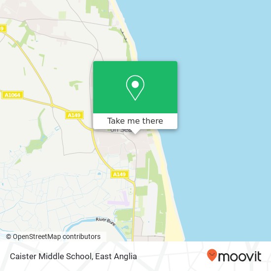 Caister Middle School, Kingston Avenue Caister on Sea Great Yarmouth NR30 5 map