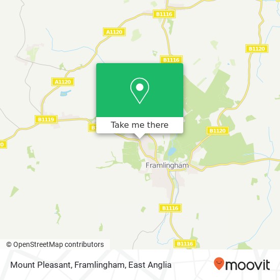Mount Pleasant, Framlingham map