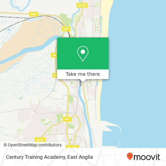 Century Training Academy, Trinity Square Great Yarmouth Great Yarmouth NR30 3 map