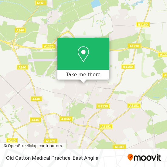 Old Catton Medical Practice map