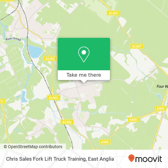 Chris Sales Fork Lift Truck Training map