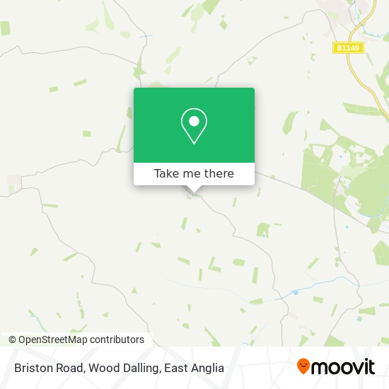 Briston Road, Wood Dalling map