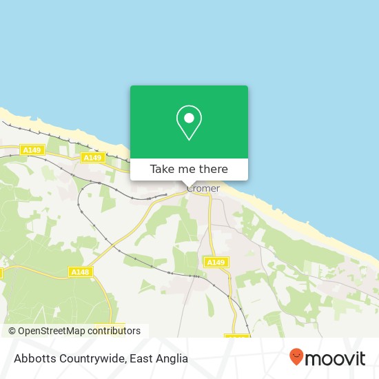 Abbotts Countrywide, 41 Prince of Wales Road Cromer Cromer NR27 9HS map