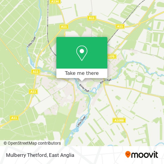 Mulberry Thetford map