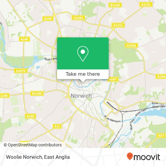 Woolie Norwich map