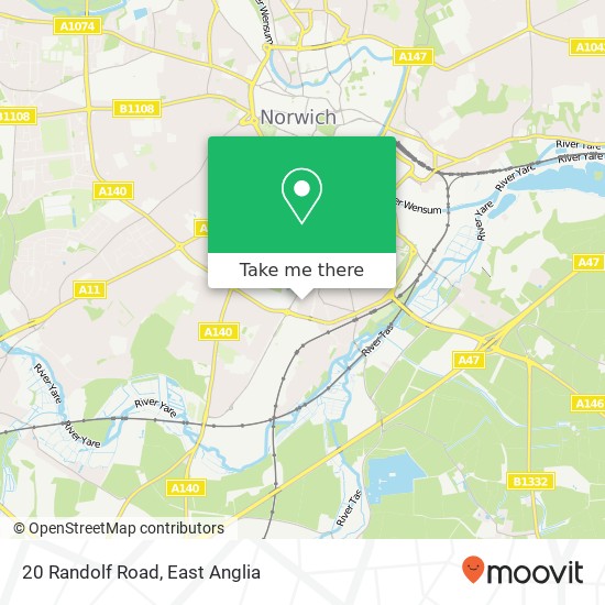 20 Randolf Road, Norwich Norwich map