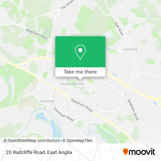 20 Radcliffe Road map