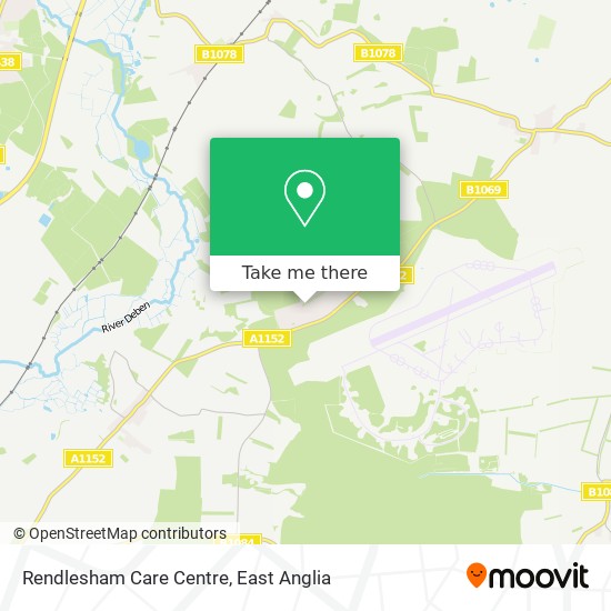 Rendlesham Care Centre map