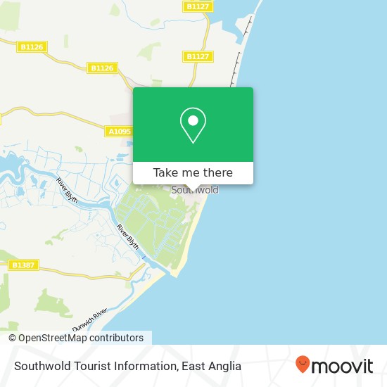 Southwold Tourist Information map