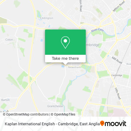 Kaplan International English - Cambridge map