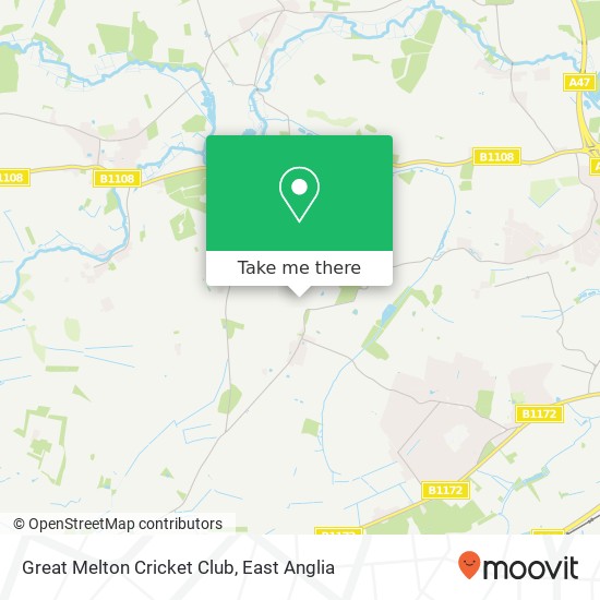 Great Melton Cricket Club, Hall Road Great Melton Norwich NR9 3 map