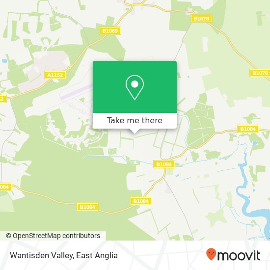 Wantisden Valley, Wantisden Valley Wantisden Woodbridge IP12 3 map