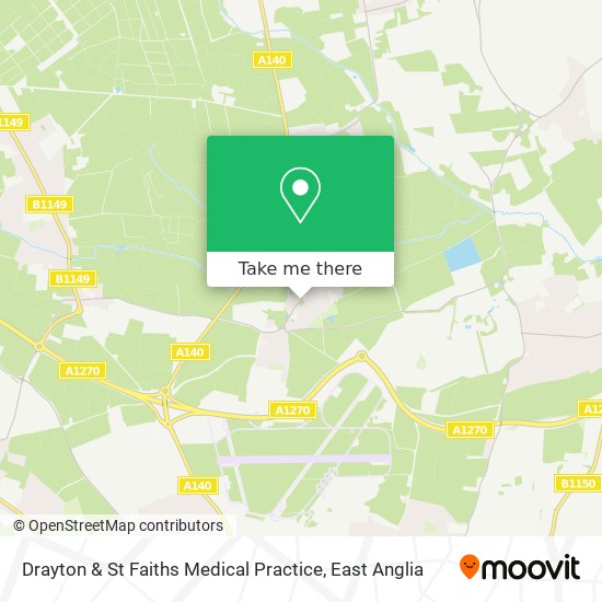 Drayton & St Faiths Medical Practice map