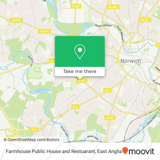 Farmhouse Public House and Restuarant map