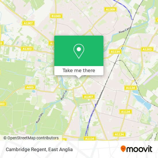 Cambridge Regent map