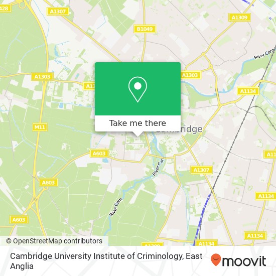Cambridge University Institute of Criminology, Cambridge Cambridge map