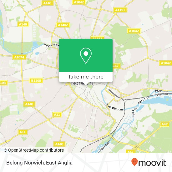 Belong Norwich, Back of the Inns Norwich Norwich NR2 1 map