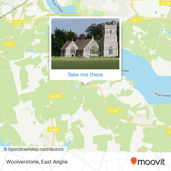 Woolverstone map