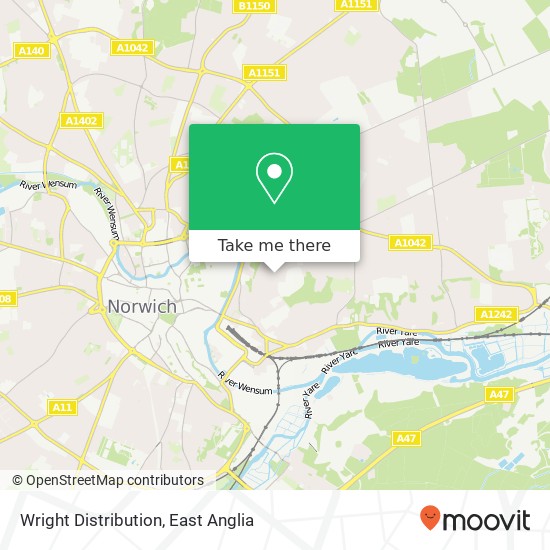 Wright Distribution, 2 Camp Grove Norwich Norwich NR1 4 map