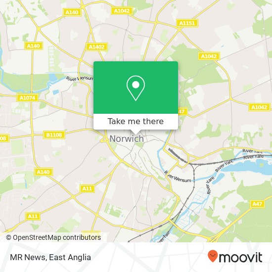 MR News, 11 Castle Meadow Norwich Norwich NR1 3DH map