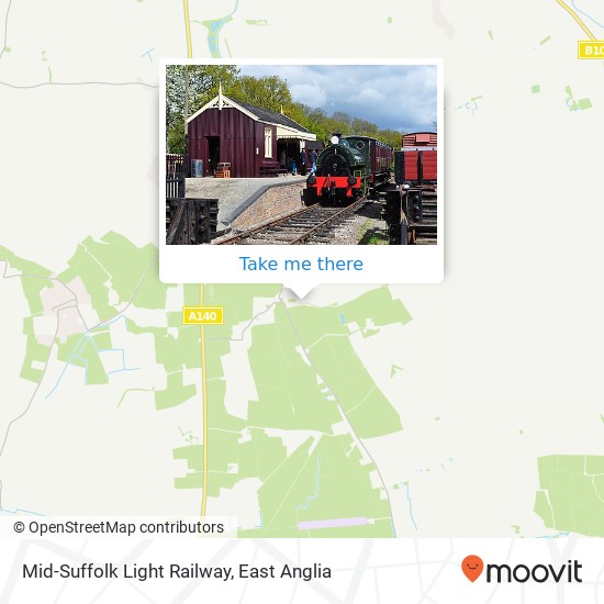 Mid-Suffolk Light Railway map