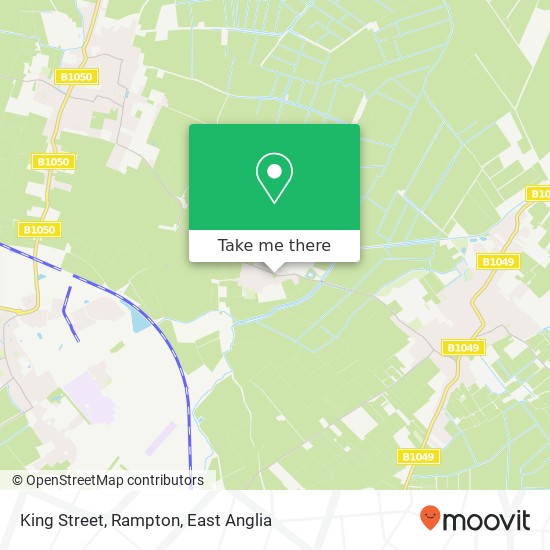 King Street, Rampton map