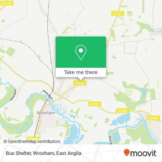 Bus Shelter, Wroxham map