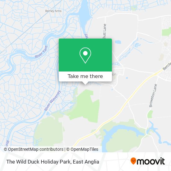 The Wild Duck Holiday Park map