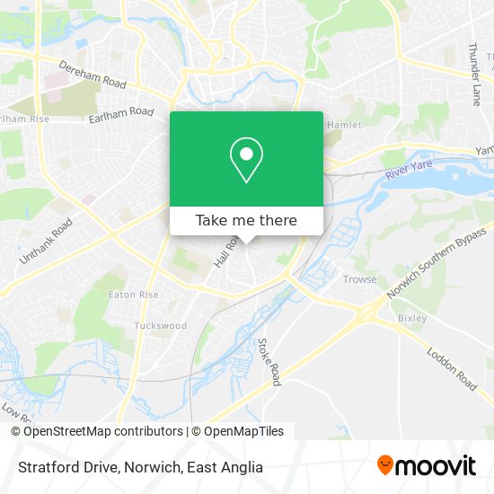 Stratford Drive, Norwich map