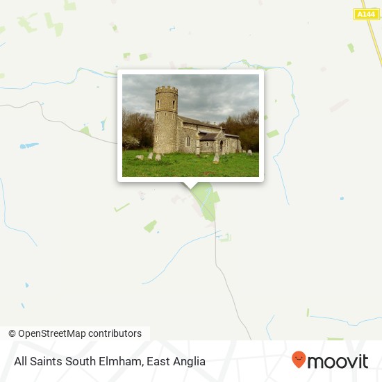 All Saints South Elmham map