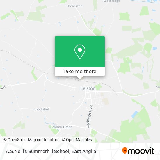 A.S.Neill's Summerhill School map