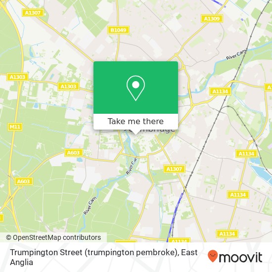Trumpington Street (trumpington pembroke), Cambridge Cambridge map